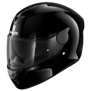 Shark D-Skwal 2 Blank Integral-Motorradhelm glänzend schwarz XS-1
