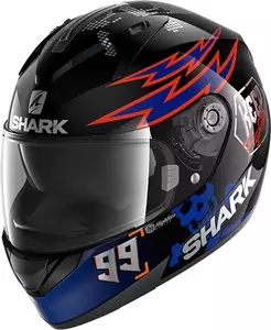 Kask motocyklowy integralny Shark Ridill Catalan Bad Boy czarny/niebieski XS-1