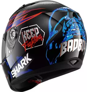 Capacete integral de motociclista Shark Ridill Catalan Bad Boy preto/azul M-3