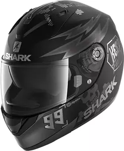 Shark Ridill Catalan Bad Boy integralus motociklininko šalmas juodas/pilkas XS - HE0547E-KAS-XS