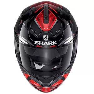 Shark Ridill Mecca integralus motociklininko šalmas juodas/raudonas XS-2