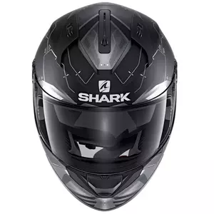 Shark Ridill Mecca integralus motociklininko šalmas juoda/pilka M-2