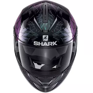 Capacete integral de motociclista Shark Ridill Nelum preto/roxo XS-2