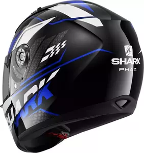 Shark Ridill Phaz integralus motociklininko šalmas juodas/mėlynas/baltas M-3