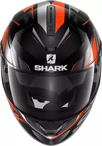 Capacete integral de motociclista Shark Ridill Phaz preto/cinzento/laranja M-2