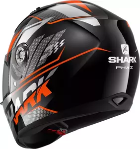 Capacete integral de motociclista Shark Ridill Phaz preto/cinzento/laranja M-3