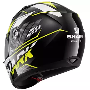 Capacete integral de motociclista Shark Ridill Phaz preto/amarelo/branco M-3