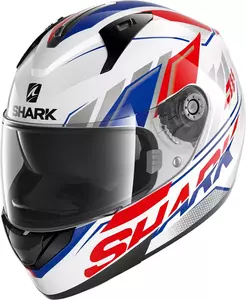 Capacete integral de motociclista Shark Ridill Phaz branco/azul/vermelho M-1