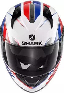 Capacete integral de motociclista Shark Ridill Phaz branco/azul/vermelho M-2