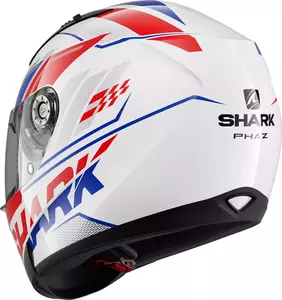 Capacete integral de motociclista Shark Ridill Phaz branco/azul/vermelho M-3