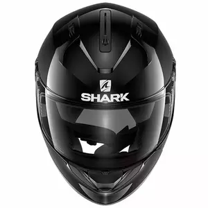 Shark Ridill Blank Integral-Motorradhelm glänzend schwarz S-2