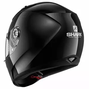 Shark Ridill Blank Integral-Motorradhelm glänzend schwarz S-3