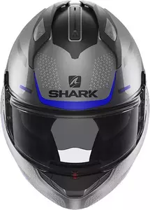 Shark Evo-GT Encke grau/blau/schwarz Motorrad Kiefer Helm XS-3