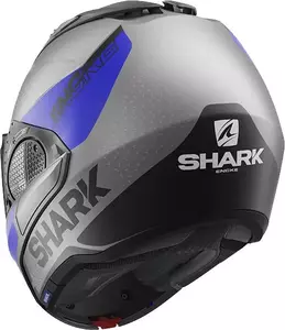 Shark Evo-GT Encke grijs/blauw/zwart motor kaakhelm XS-4