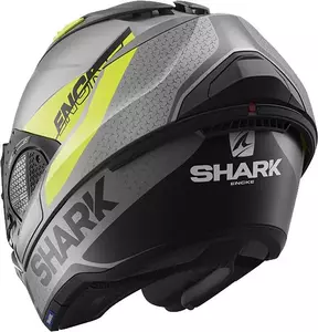 Kask motocyklowy szczękowy Shark Evo-GT Encke szary/żółty/czarny S-5