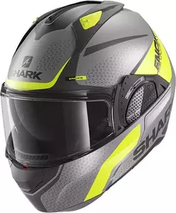 Shark Evo-GT Encke grau/gelb/schwarz Motorradhelm M-1