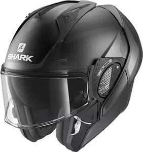 Shark Evo-GT Encke melna/pelēka M motociklista ķivere ar žokli-2