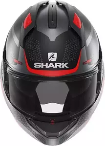 Kask motocyklowy szczękowy Shark Evo-GT Encke czarny/szary/czerwony XS-3