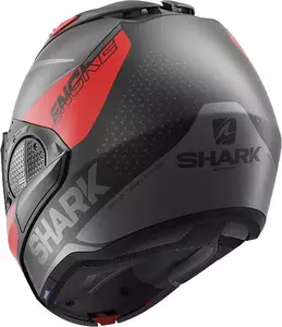 Kask motocyklowy szczękowy Shark Evo-GT Encke czarny/szary/czerwony XS-4