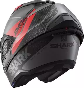 Cască de motociclist Shark Evo-GT Encke negru/gri/roșu/roșu M-5