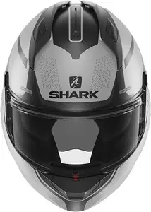 Shark Evo-GT Encke grå/sort motorcykelkæbehjelm XS-3