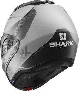 Shark Evo-GT Encke grå/sort motorcykelkæbehjelm XS-4