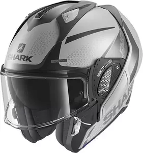 Shark Evo-GT Encke сива/черна S челюстна мотоциклетна каска-2