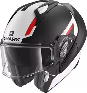 Shark Evo-GT Sean weiß/schwarz/rot Motorrad Kiefer Helm XS-2