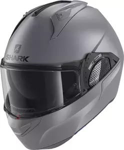Kask motocyklowy szczękowy Shark Evo-GT Blank szary mat M-1
