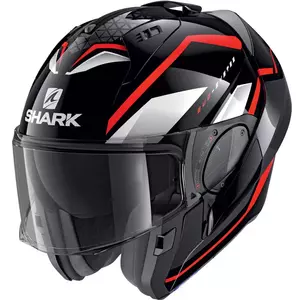 Shark Evo-ES Yari musta/punainen/valkoinen M moottoripyöräilykypärä leukakypärä-2