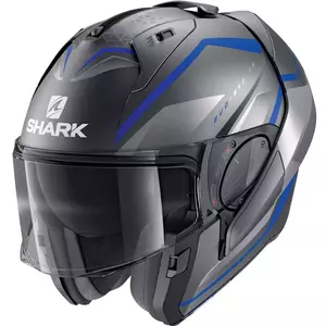 Shark Evo-ES Yari grau/blau M Motorrad Kiefer Helm-2