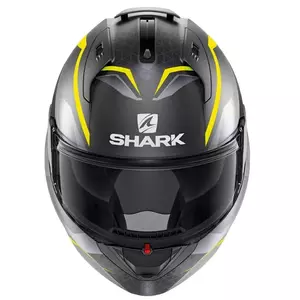 Shark Evo-ES Yari pelēka/dzeltena motocikla ķivere M-3