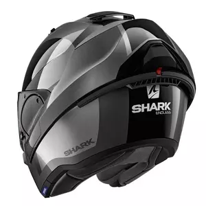 Shark Evo-ES Endless melna/pelēka XS žokļa motociklista ķivere-4