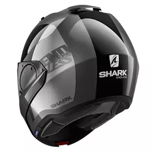 Shark Evo-ES Endless melna/pelēka XS žokļa motociklista ķivere-5