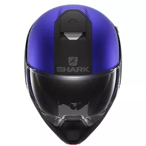 Moto prilba Shark Evojet Karonn black/blue/silver s čeľusťou S-2
