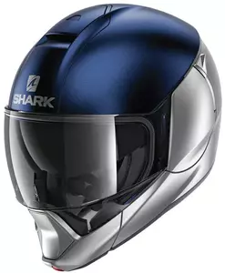 Shark Evojet Dual Blank kék/szürke S állkapocs motoros sisak-1