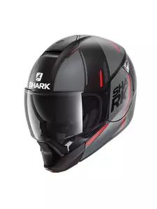 Shark Evojet Vyda juodas/pilkas/raudonas motociklininko šalmas S - HE8809E-KAR-S