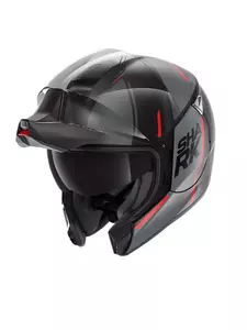 Capacete para motociclistas Shark Evojet Vyda preto/cinzento/vermelho M-3