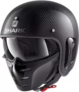 Shark S-Drak Carbon 2 Skin motorcykelhjelm med åbent ansigt XL-1