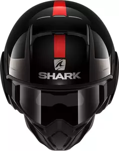 Cască de motocicletă Shark Street-Drak Tribute RM cu fața deschisă negru/roșu M-2