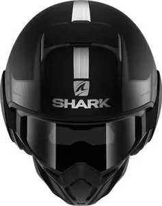 Cască de motocicletă Shark Street-Drak Tribute RM cu fața deschisă negru/gri S-2
