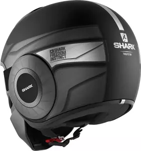 Motocyklová přilba Shark Street-Drak Tribute RM s otevřeným obličejem černá/šedá S-3