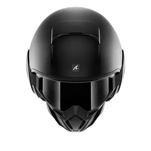 Shark Street-Drak Blank motorcykelhjälm med öppet ansikte svart matt M-2