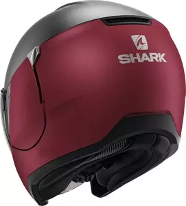 Shark Citycruiser Dual Blank offenes Gesicht Motorradhelm grau/rot M-3