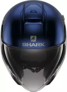Shark Citycruiser Dual Blank offenes Gesicht Motorradhelm blau/grau M-2