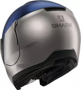 Shark Citycruiser Dual Blank offenes Gesicht Motorradhelm blau/grau M-3
