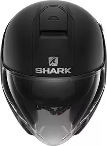 Shark Citycruiser Blank offenes Gesicht Motorradhelm schwarz matt M-2