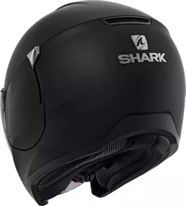 Shark Citycruiser Blank offenes Gesicht Motorradhelm schwarz matt M-3