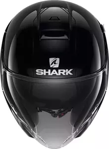 Shark Citycruiser Blank offener Motorradhelm glänzend schwarz M-2