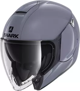 Shark Citycruiser Blank offener Motorradhelm grau XL-1
